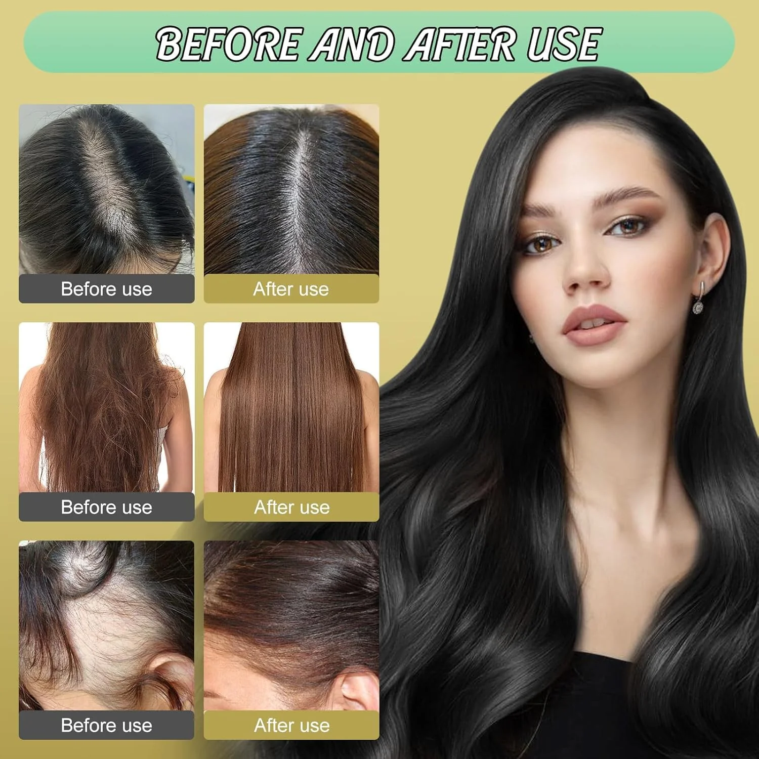 Ginger Plant Extract Anti-Hair Loss Hair Shampoo (Pack of 3) - Image 3