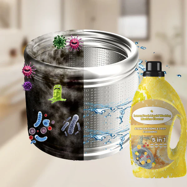 CitraWash - Lemon Fresh Liquid Washing Machine Cleaner (Buy 1 Get 3 Free ) - Image 2