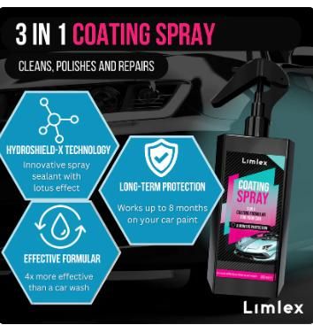 Coating Spray and Foam Car Cleaner 200ml (Combo) - Image 2