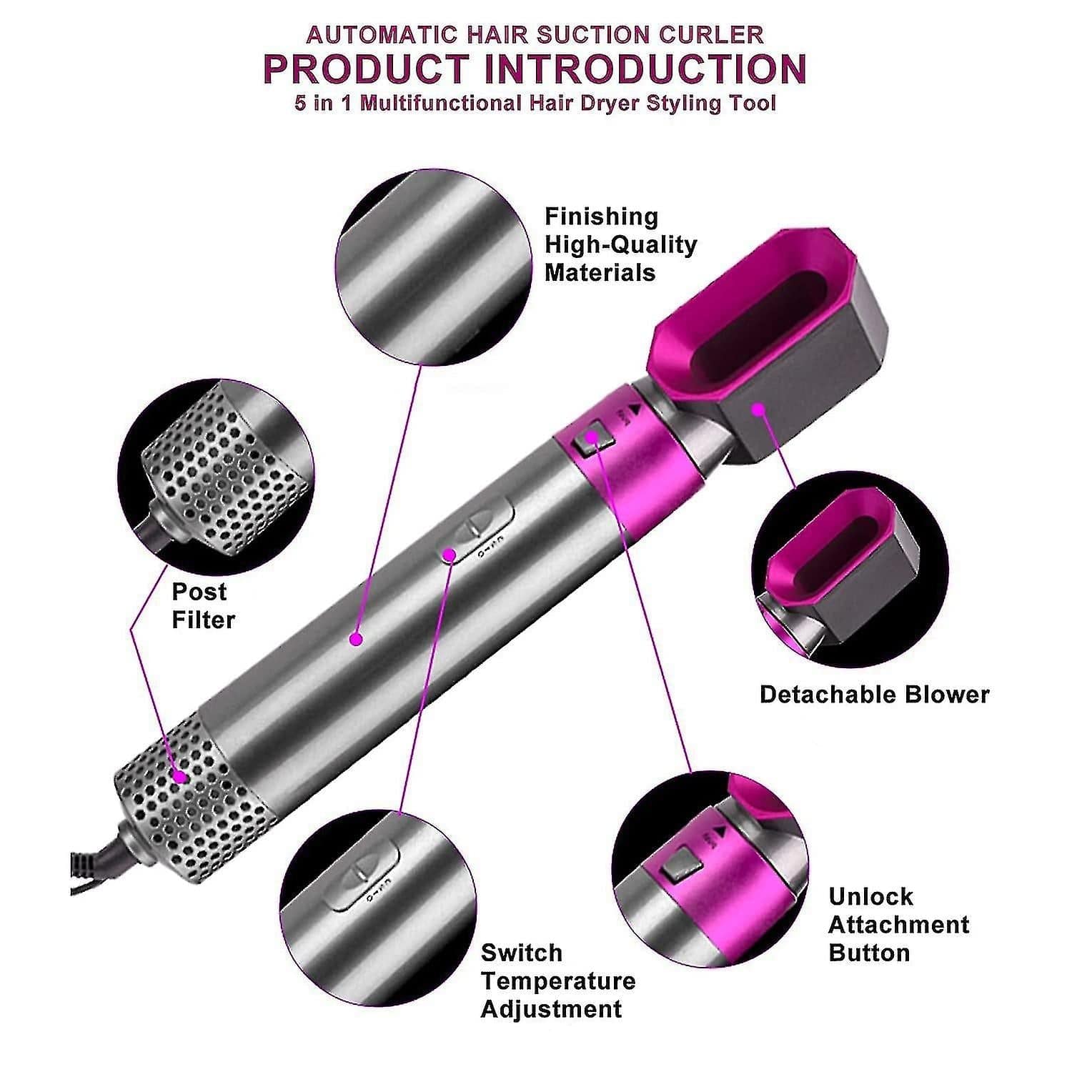 5 in 1 Multifunctional Hair Styling Tool - Image 3