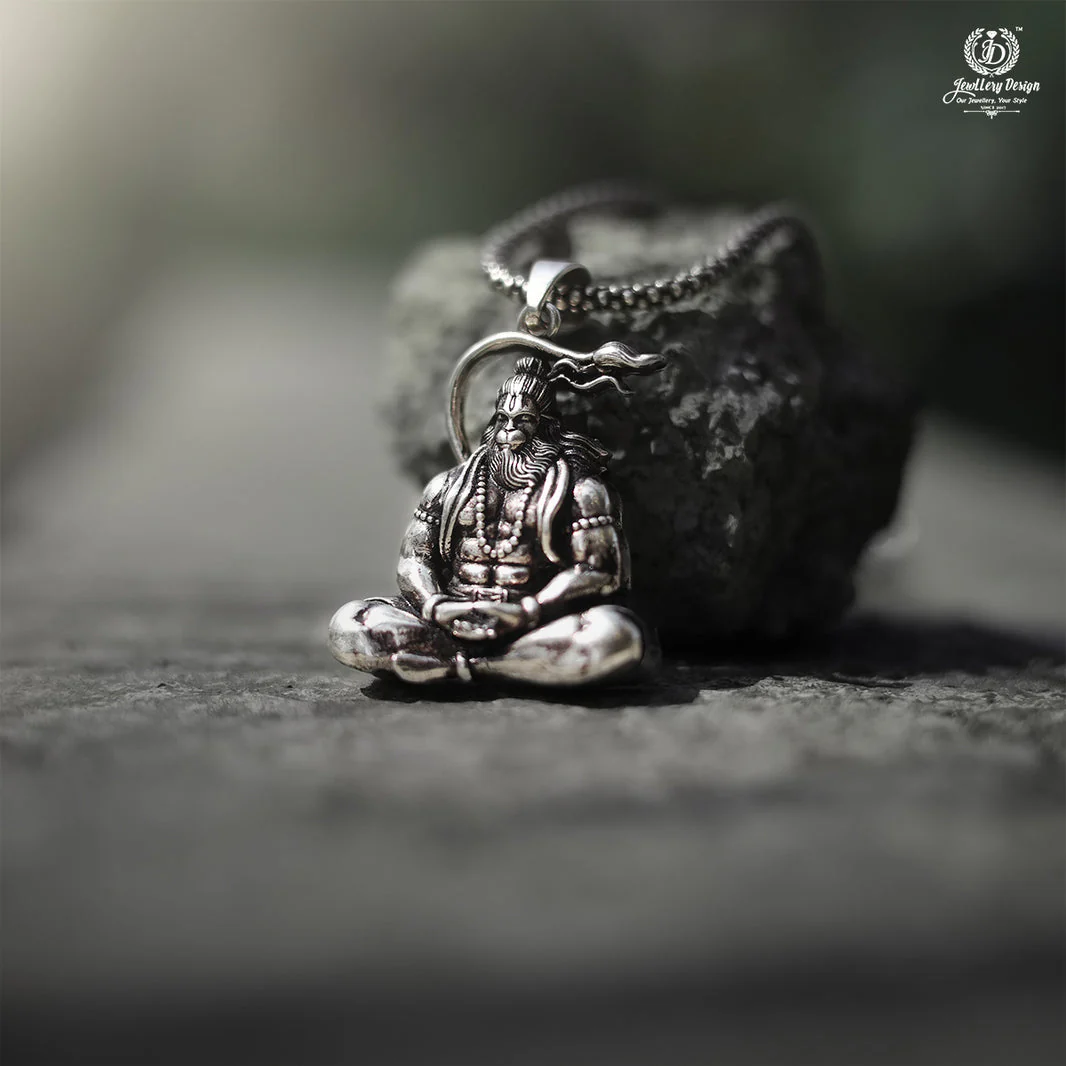Hanuman Raksha Silver Amulet - Image 3