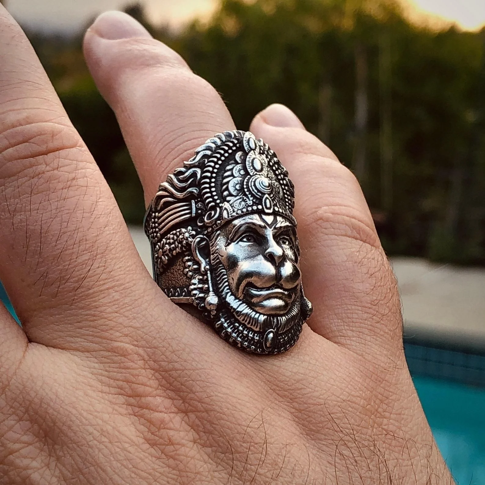Hanuman Ring Sterling Silver - Image 2