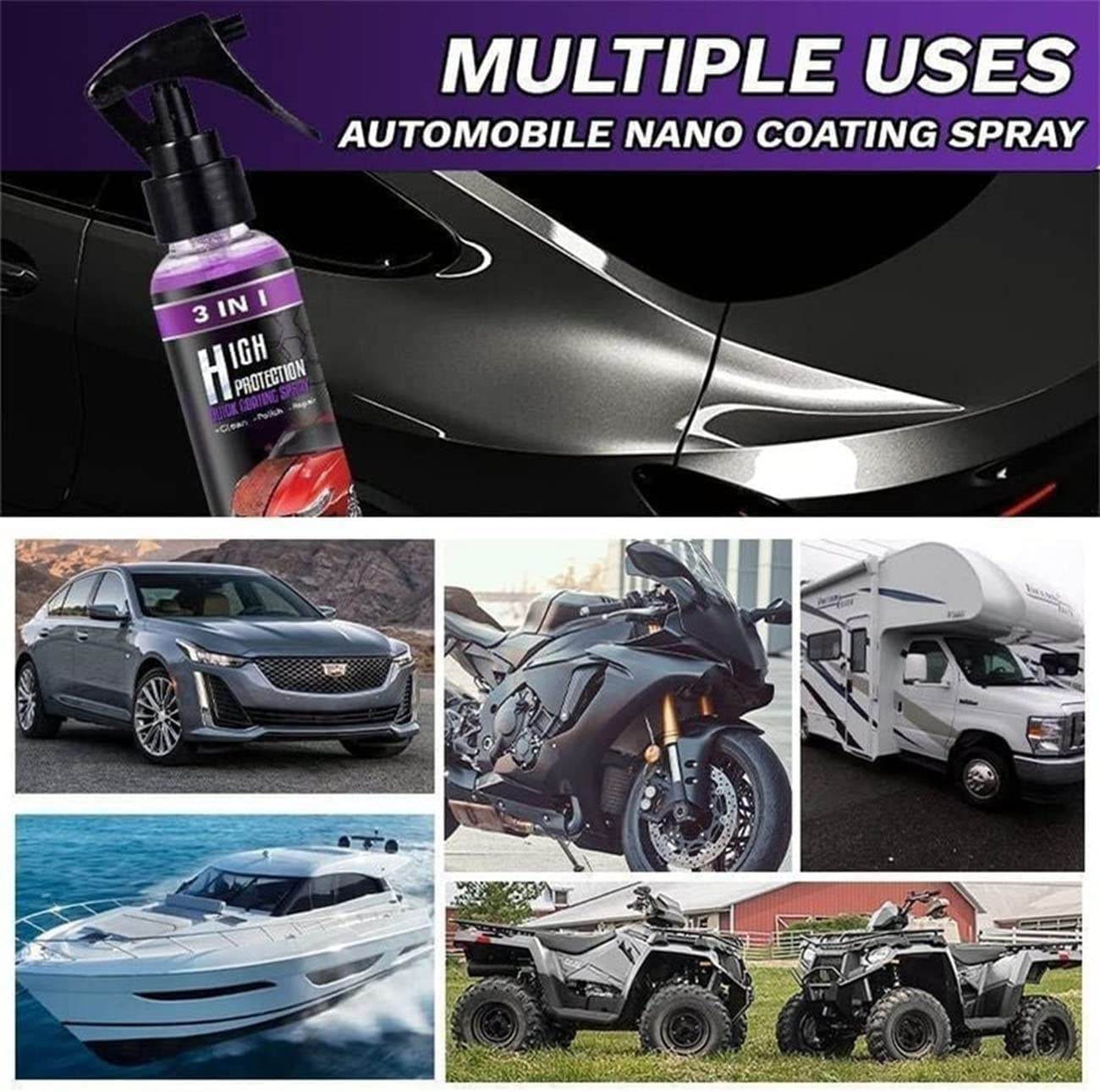 3 in 1 High Protection Quick Car Ceramic Coating Spray (Pack of 2) - Image 10