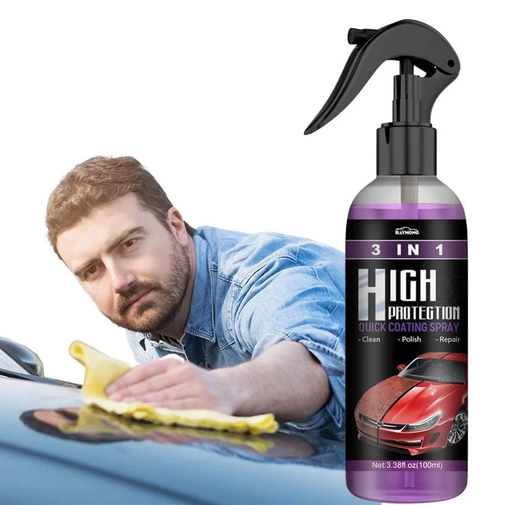3 in 1 High Protection Quick Car Ceramic Coating Spray (Pack of 2) - Image 7