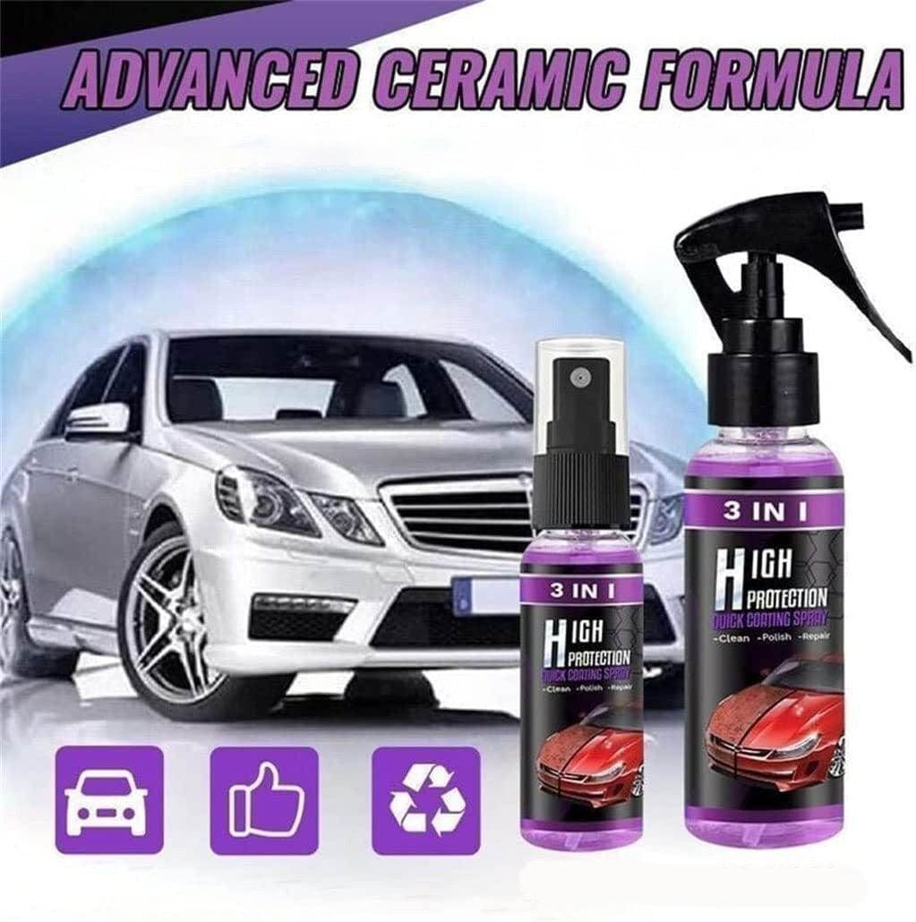 3 in 1 High Protection Quick Car Ceramic Coating Spray (Pack of 2) - Image 9