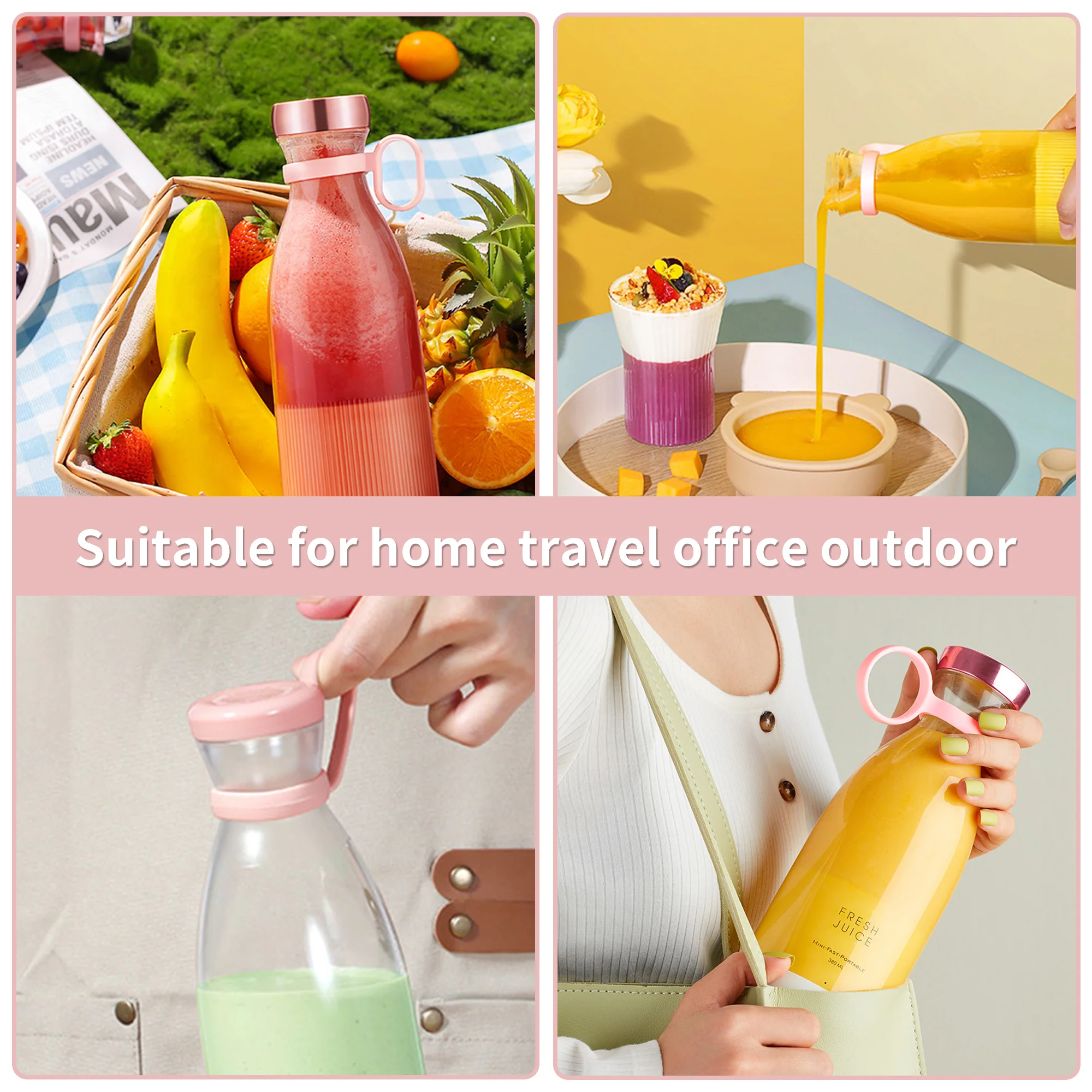 JuicyGo Portable Electric USB Blender Juicer Bottle - Image 7