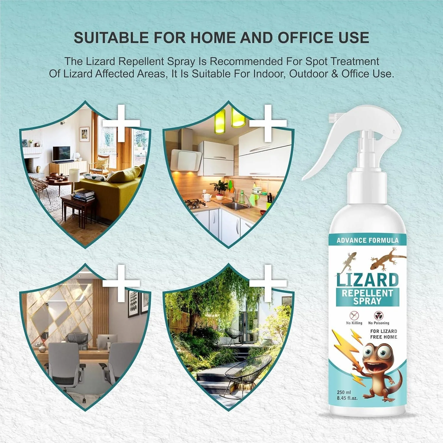 Lizard Repellent for Home Spray Pest Control 250ML (Pack of 2) - Image 5