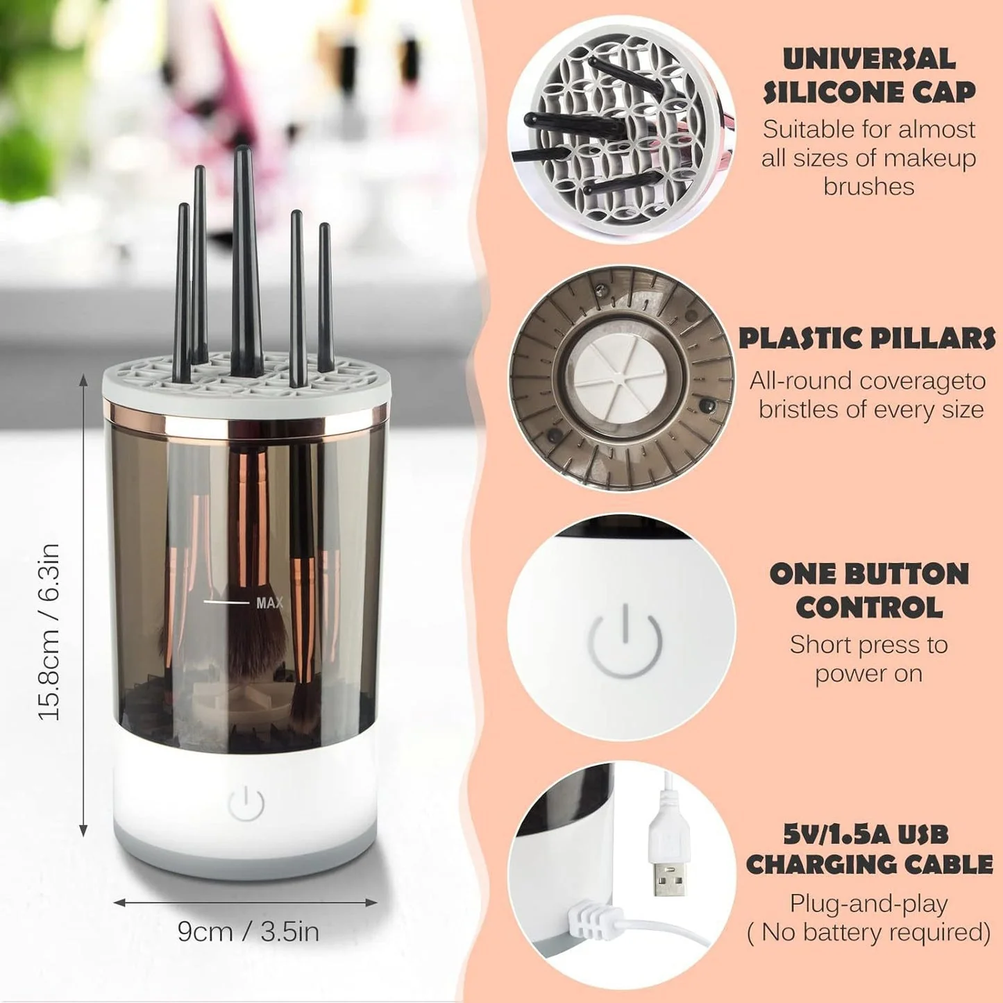 SpinClean Pro - Electric Makeup Brush Cleaner - Image 5