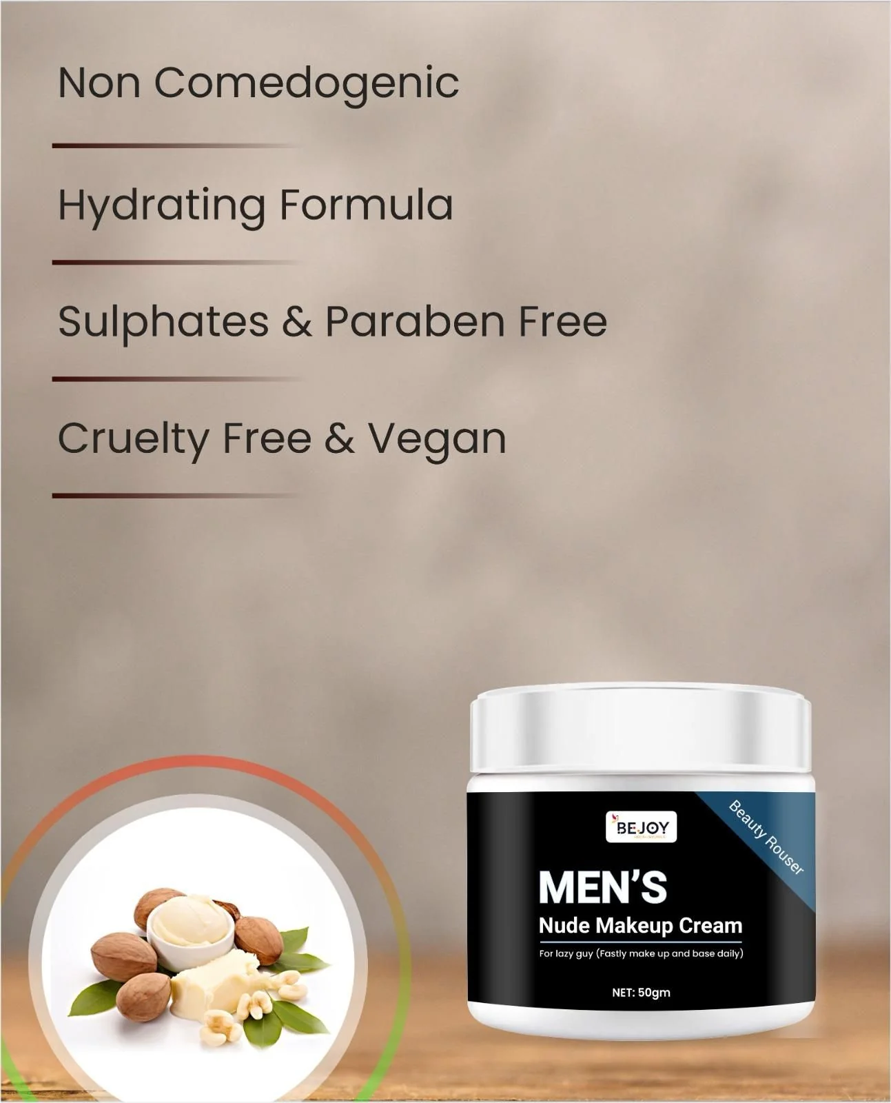 Men's Nude Makeup Cream 50gm - Image 4