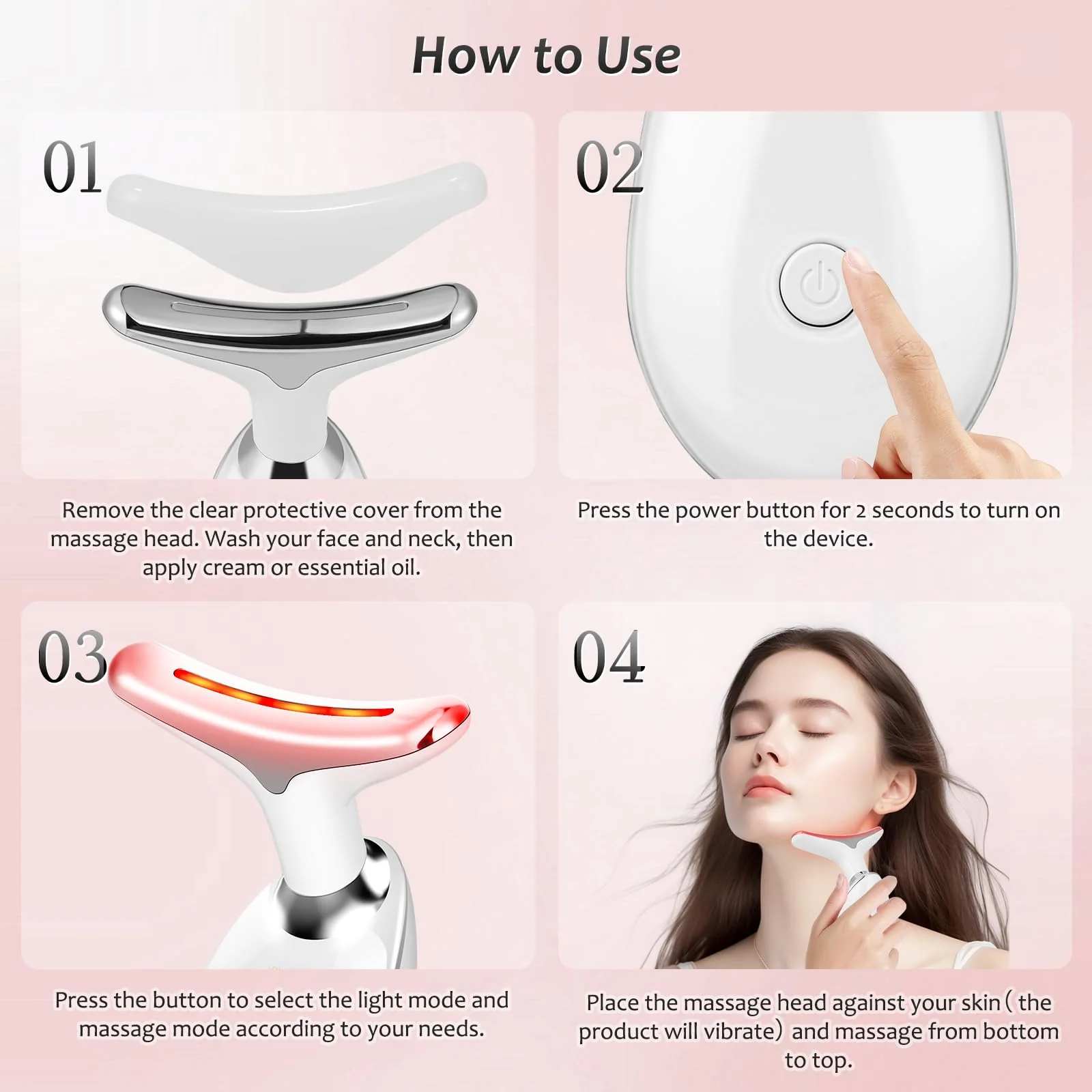 Red Light Therapy 7-Color LED Face & Neck Rejuvenation Device - Image 4