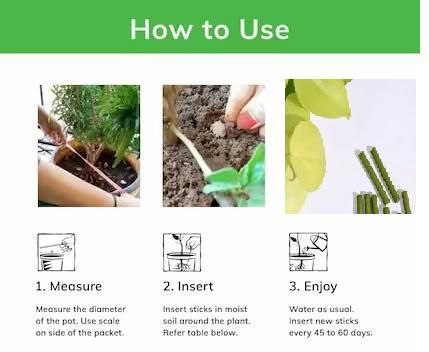 Plant Grow Fertilizer Sticks For Plants - 50 Stick Pack of 2 & 4 - Image 3