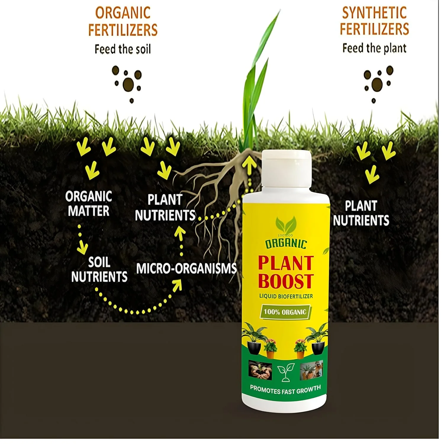 PlantBloom Pro™️ Plant Growth Liquid Fertiliser (Pack of 4) - Image 6