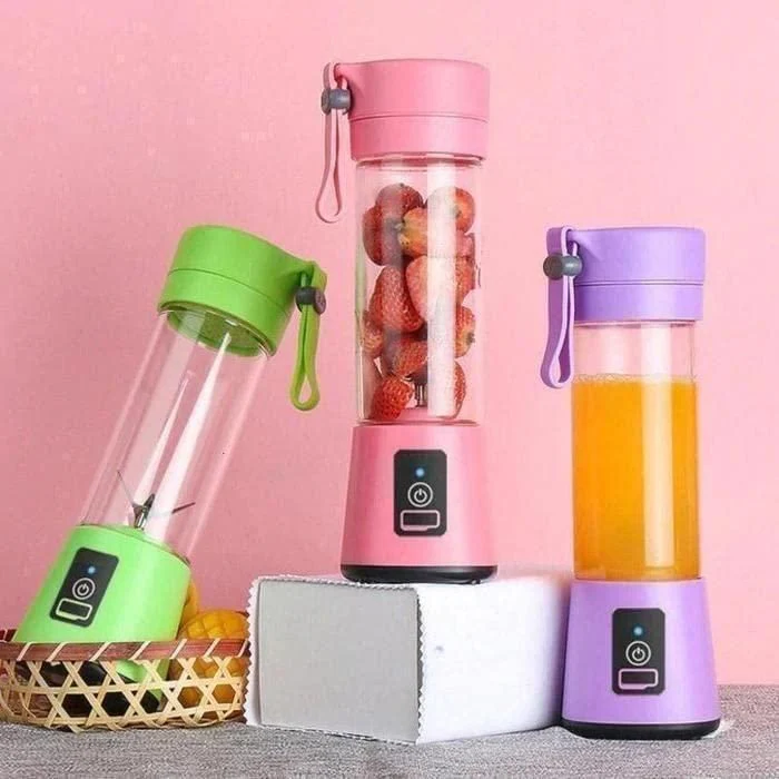 Portable Electric 6 Blade USB Juice Maker (380 ml) - Image 23