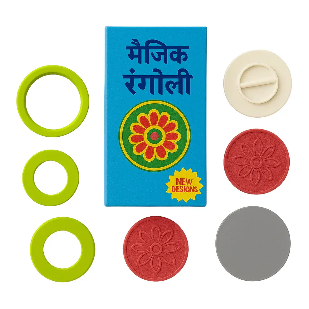 Rangoluxe® Magic Rangoli Kit – Instantly Create Stunning, Mess-Free Rangolis (Special Diwali Offer) - Image 3