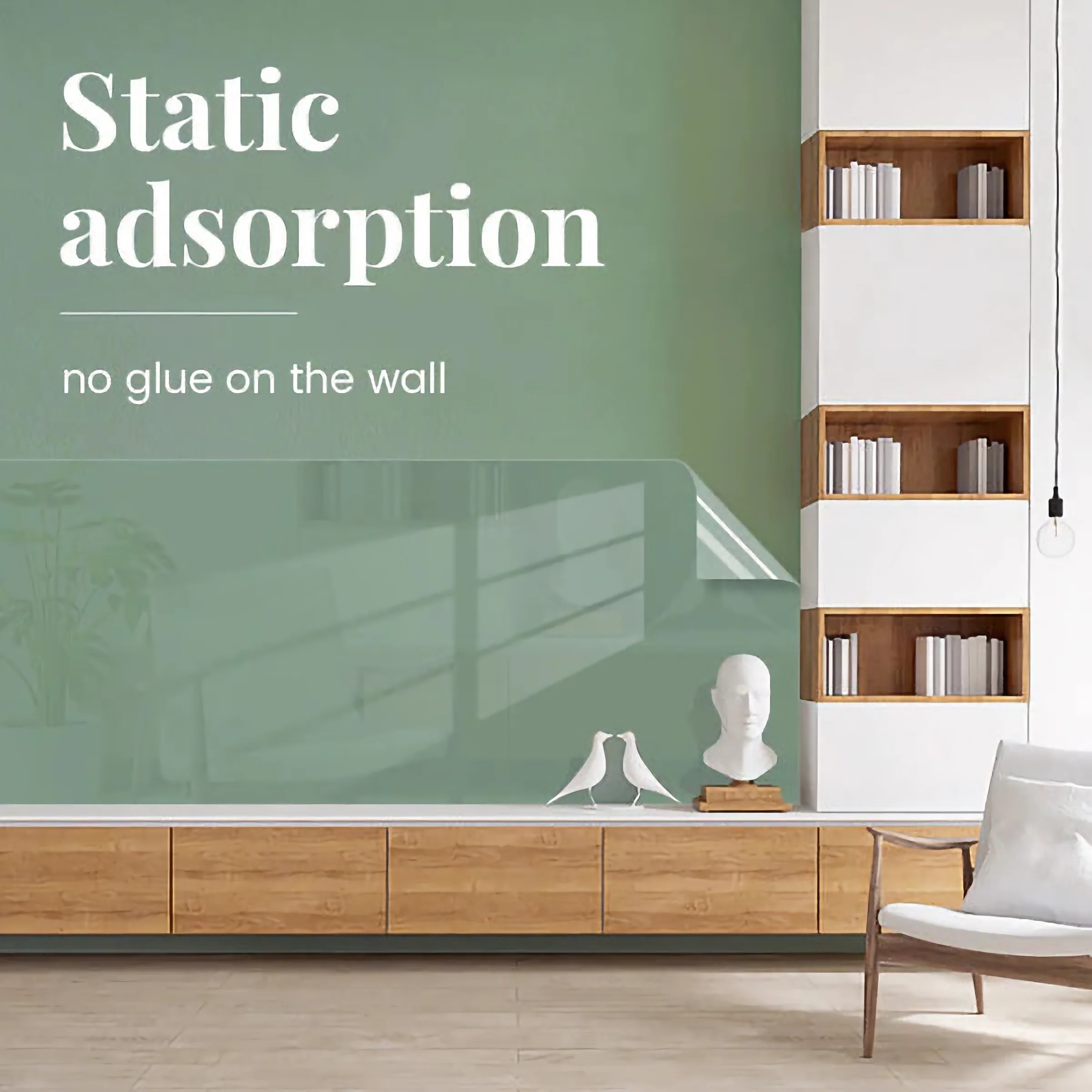 Self-Adhesive Transparent Electrostatic Wall Protection Film (Pack of 2) - Image 6