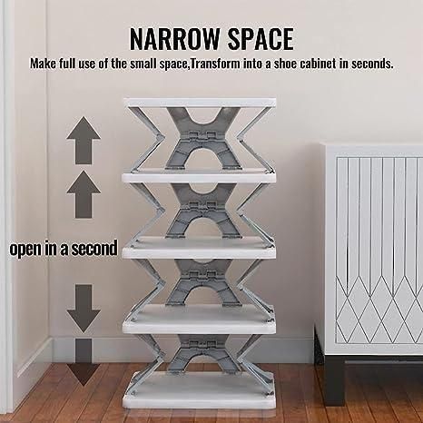 Smart Foldable Shoes Tier Shoe Rack 5 Layer - Image 7