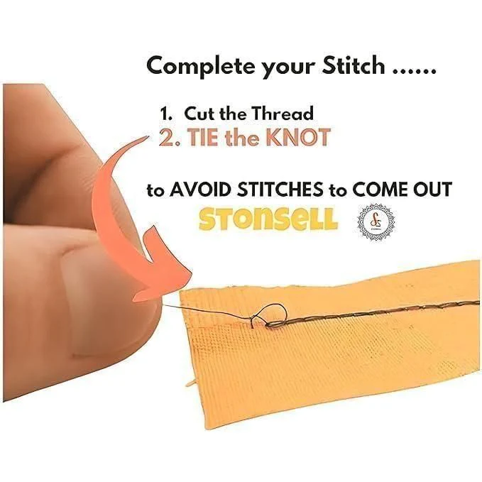 Stitch Handheld Cordless Portable White Sewing Machine - Image 3