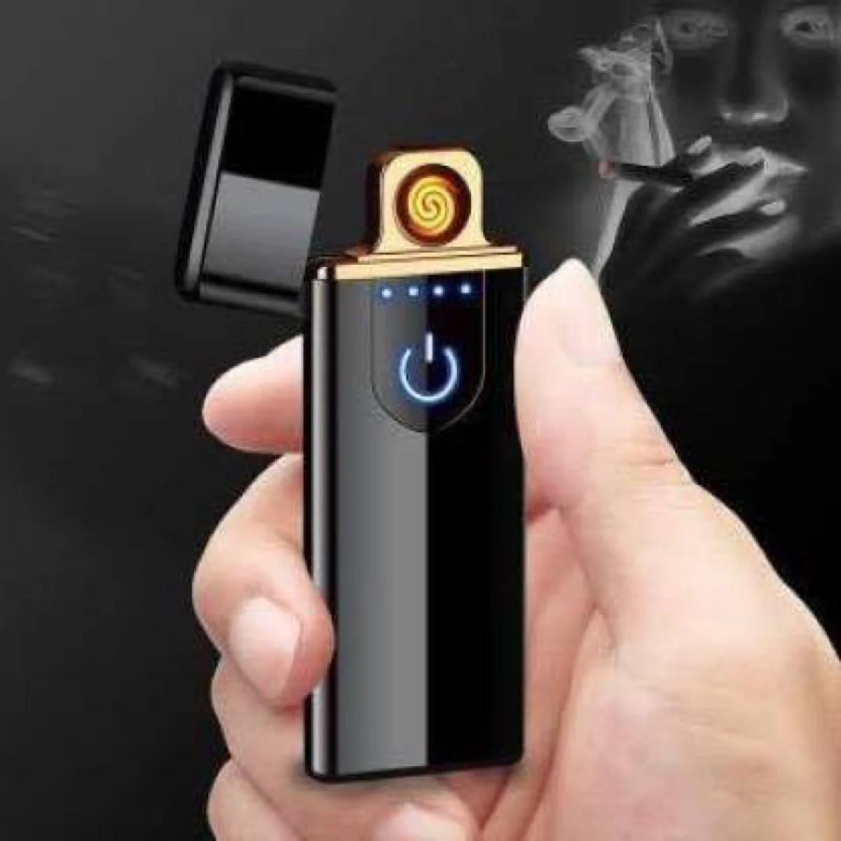 Touch Lighter Waterproof Rechargeable Electric Lighter Battery Indication Touch Screen Sensor Lighter - Image 7