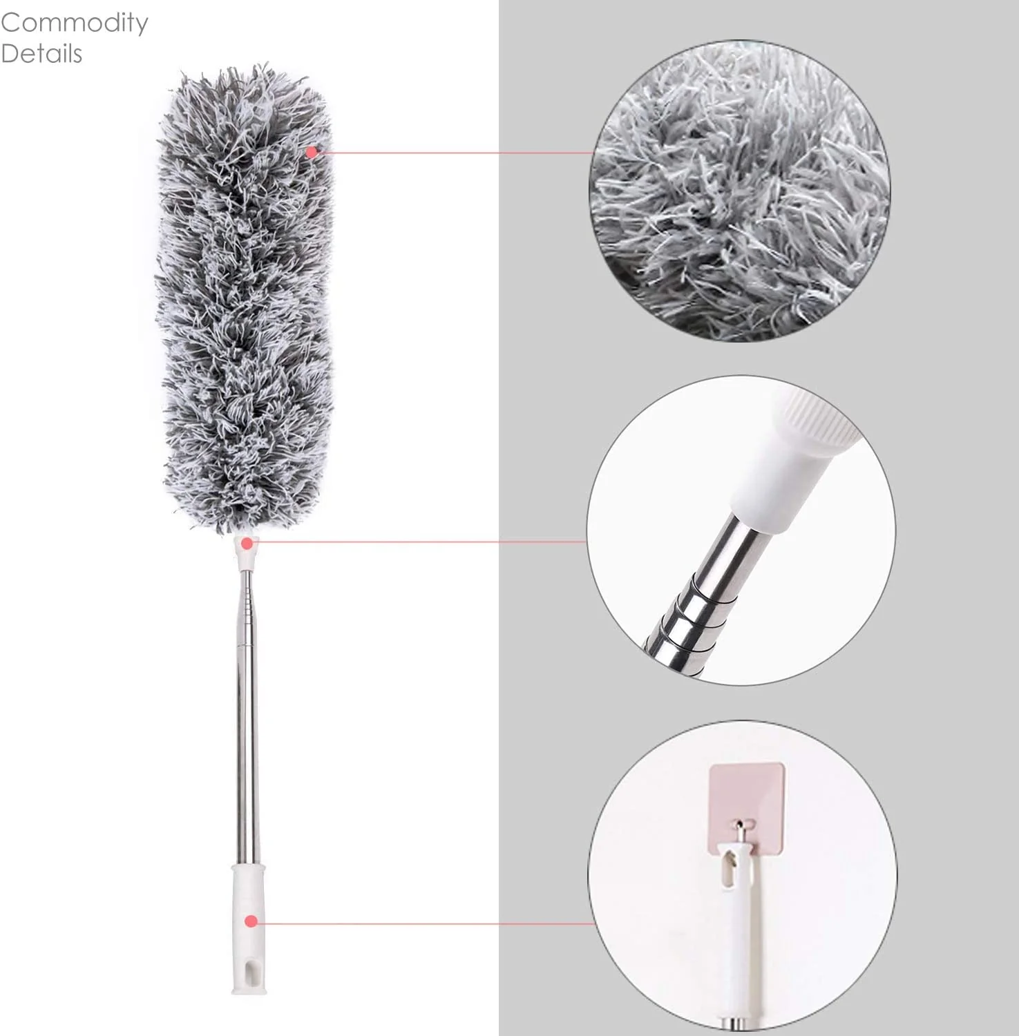 UltraReach Extendable and Bendable Premium Microfiber Duster - Image 4