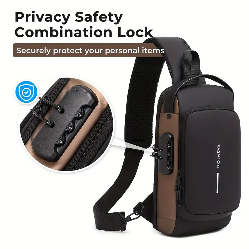 Voyager® - Anti-Theft USB Street Crossbody Unisex Sling Bag - Image 4