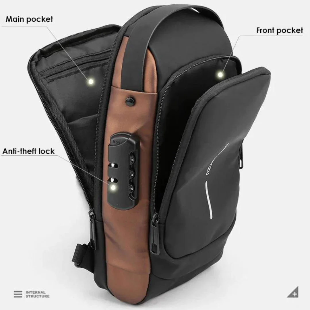 Voyager® - Anti-Theft USB Street Crossbody Unisex Sling Bag - Image 5