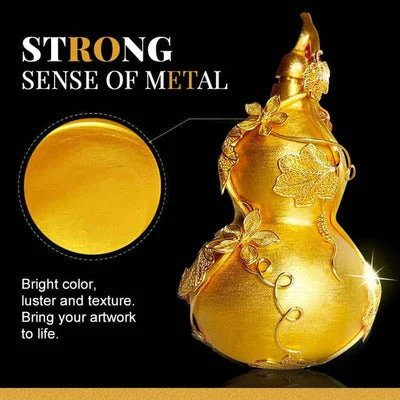 Glitter Gold Metallic Paint - Non Toxing, Non Fading, Acrylic Paint - Image 4